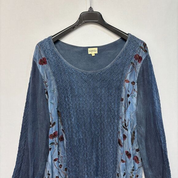Exclusively for Signals Floral Blouse Top Shirt Size 3X Embroidered Boho C002 -3 - Picture 11 of 16